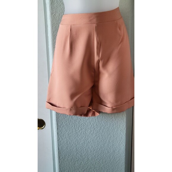 Terra Cotta 2 Piece Open Front Long Sleeve Jacket and Short Set Sz L - Picture 7 of 7